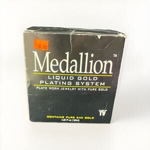 Medallion Liquid Gold Plating System Pure 24K Gold Open Box Sealed Bottle New